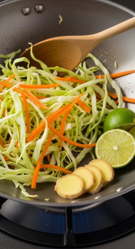 Simple Irish Cabbage Stir-Fry With Ginger and Lime