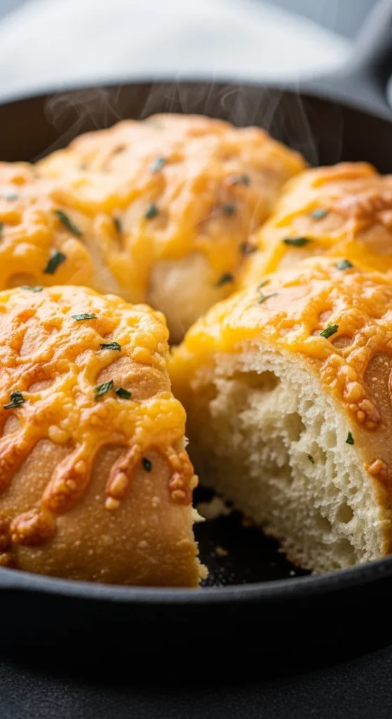 Skillet Cheddar Bread