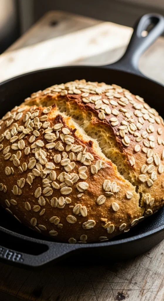 Skillet Oat Bread