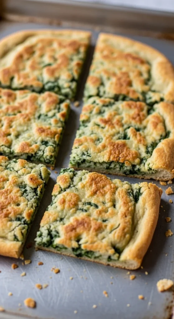 Spinach Flatbread Squares