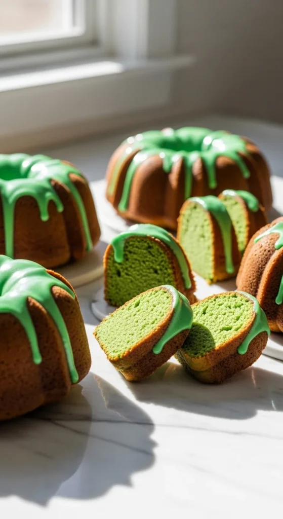 St. Patrick’s Day Bundt Cakes