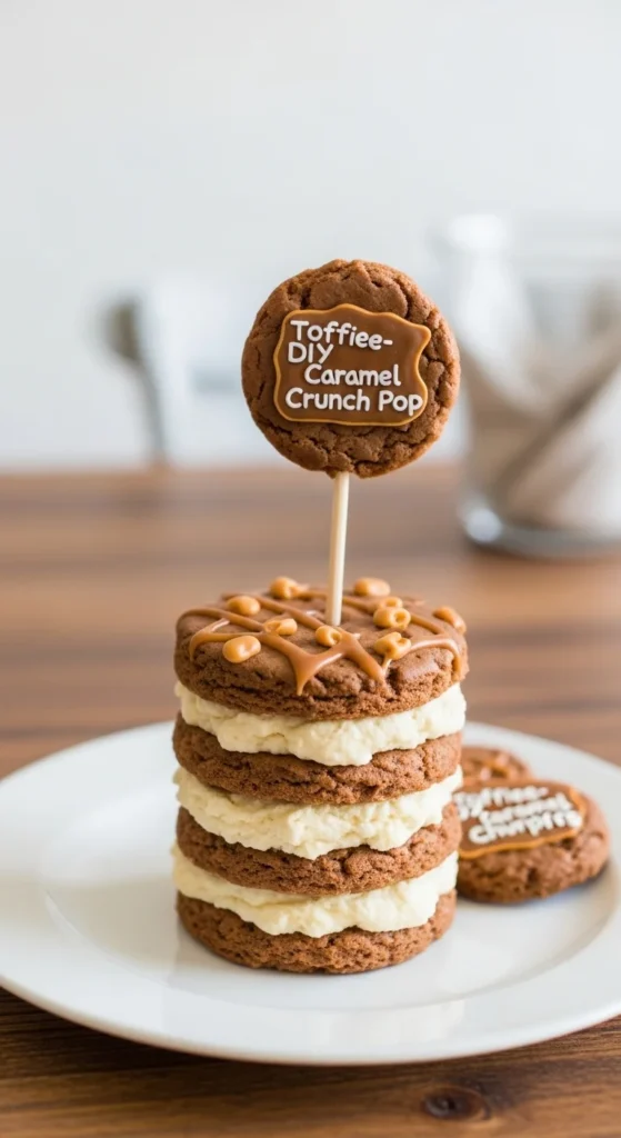 Toffee-Style Caramel Crunch Pop