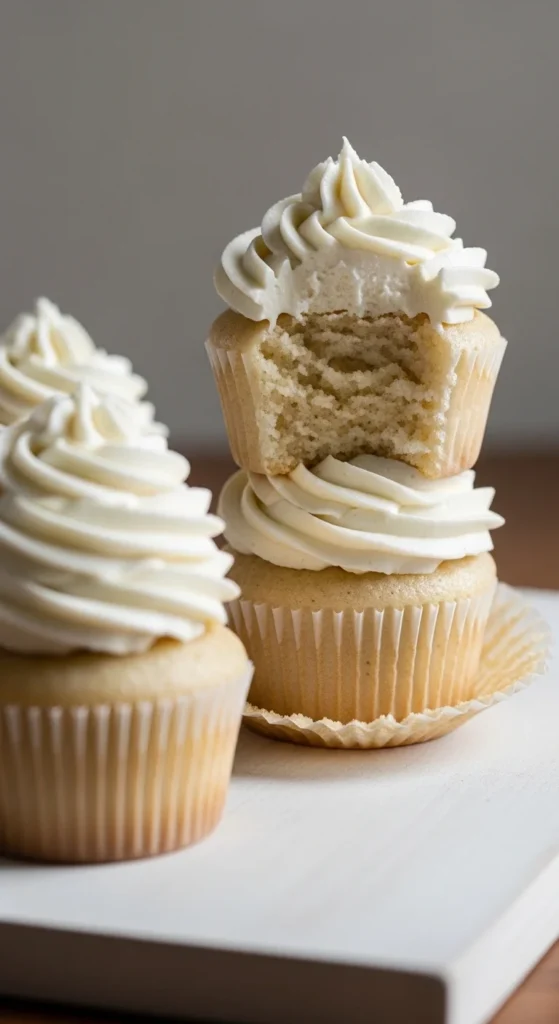 Yogurt-Based Vanilla Cupcakes