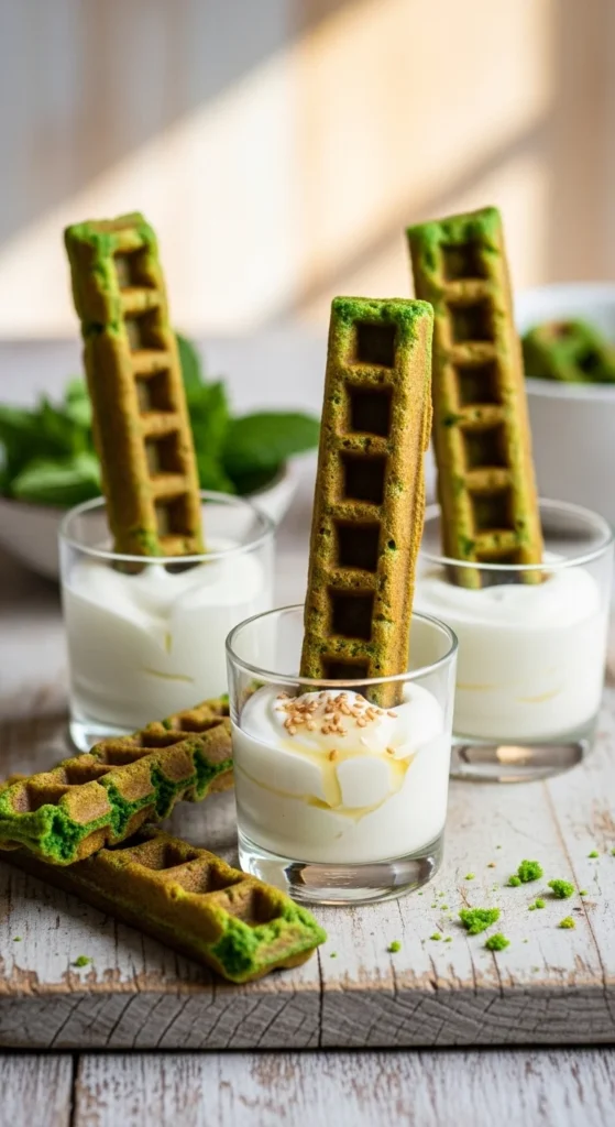 Yogurt Dip Dunk Waffles