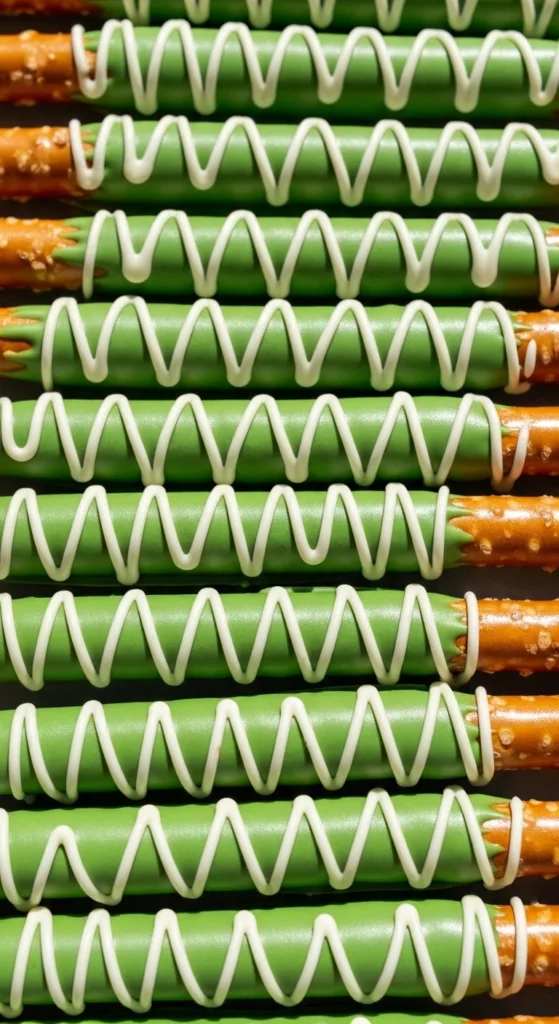 Zigzag Drizzle Pretzel Rods