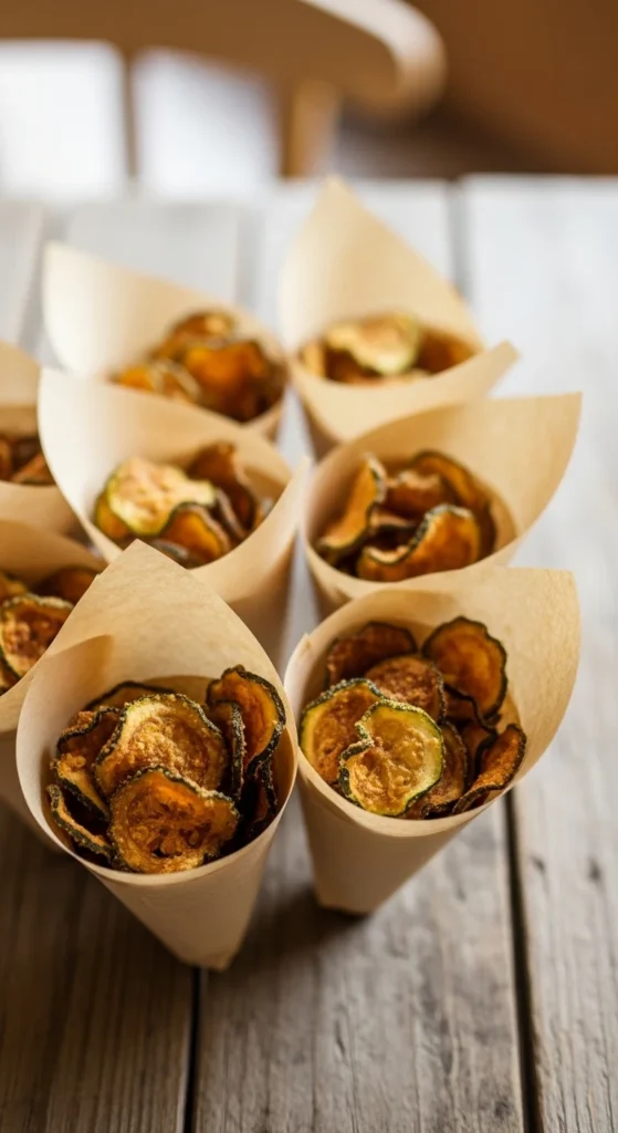 Zucchini Chip Cones
