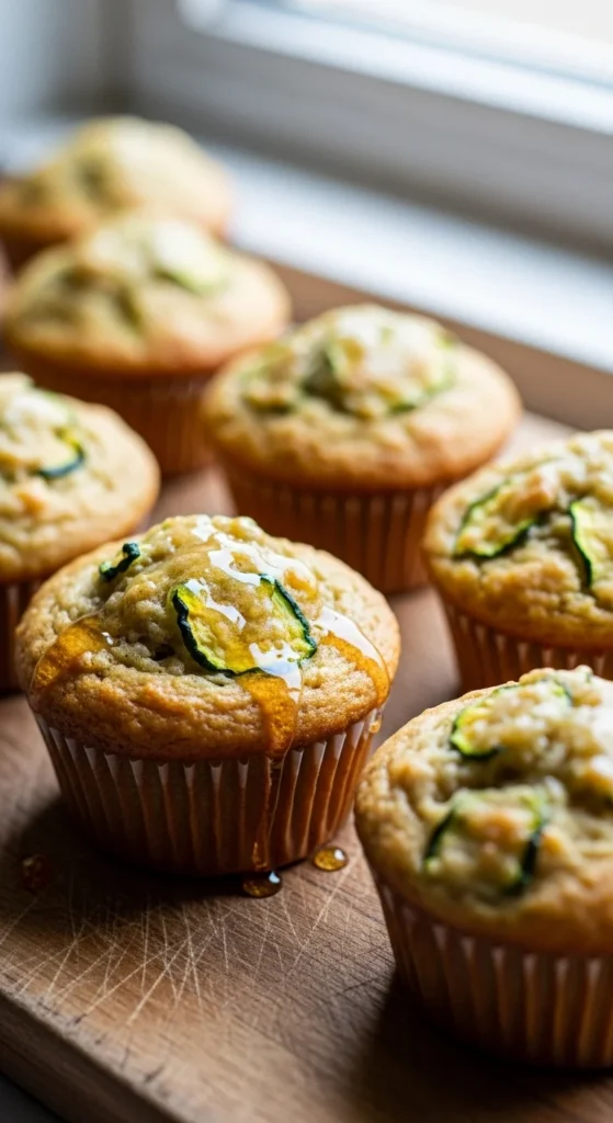 Zucchini Honey Muffins