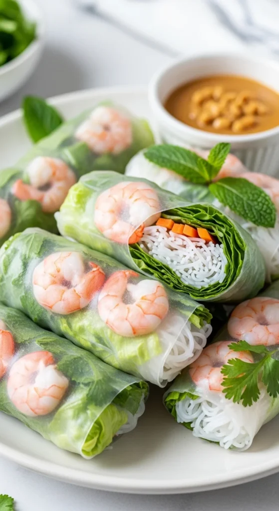 Asian-Inspired Rice Paper Rolls