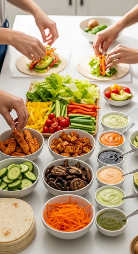 Build-Your-Own Wrap Station