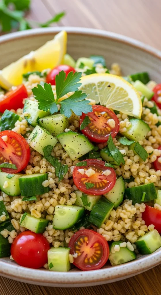 Bulgur Wheat Salad with Vegetables