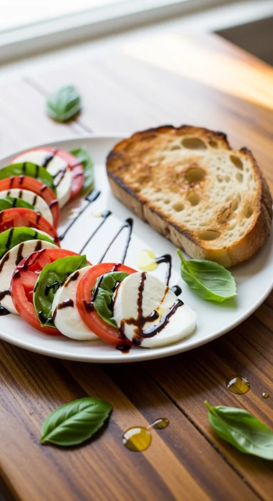 Caprese Salad with Toasted Bread