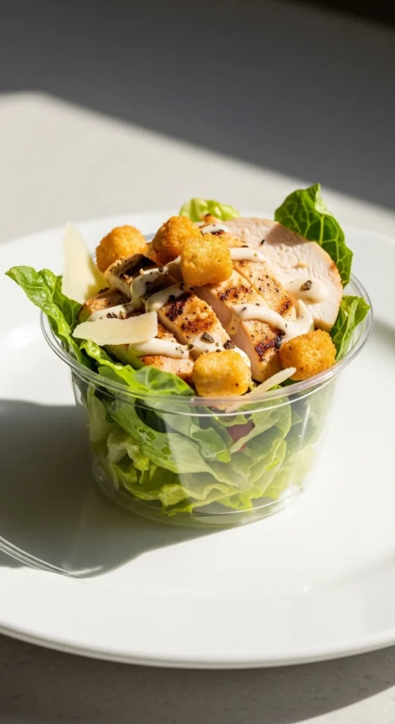 Chicken Caesar Salad Cups