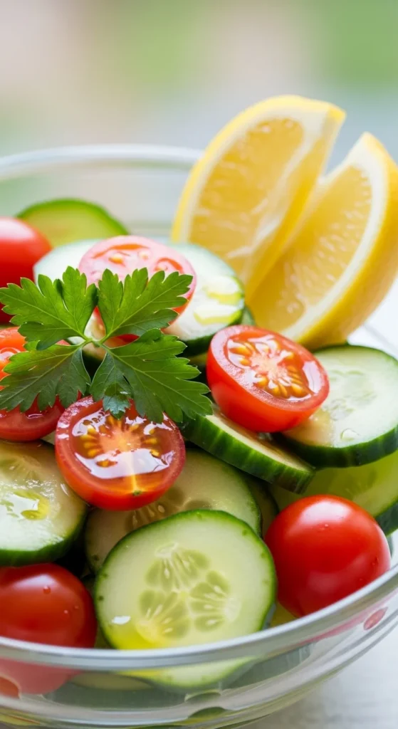 Chilled Cucumber and Tomato Salad