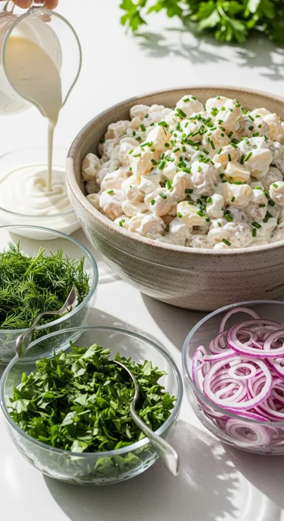 Creamy Potato Salad Bar