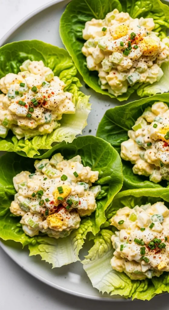Egg Salad Lettuce Wraps