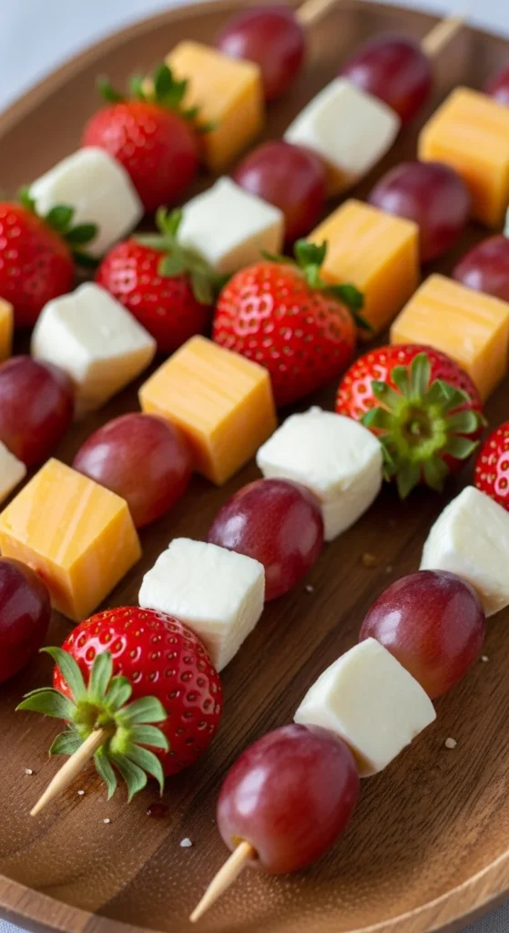 Fruit and Cheese Skewers