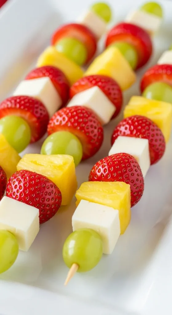 Fruit and Cheese Skewers