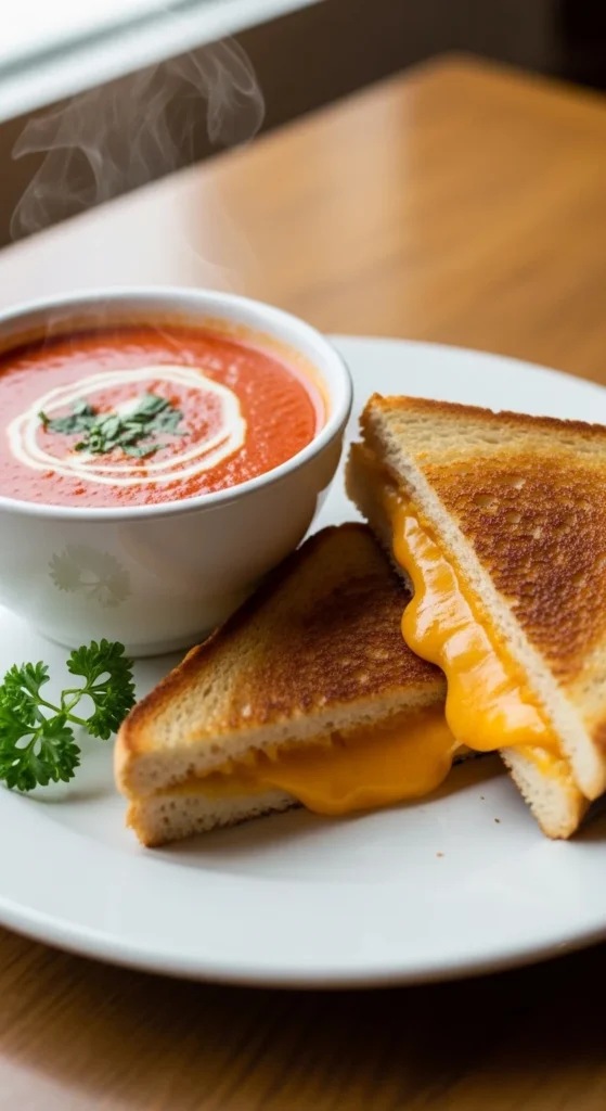 Grilled Cheese with Tomato Soup
