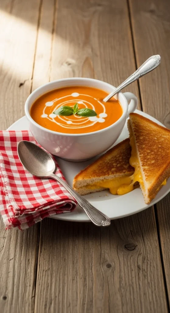 Grilled Cheese with Tomato Soup