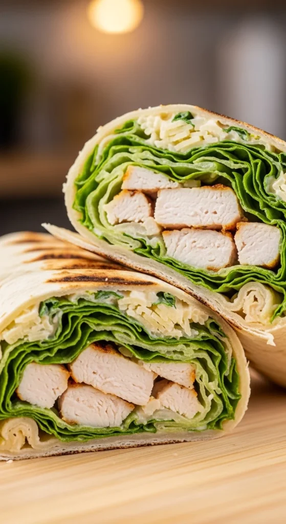 Grilled Chicken Caesar Wraps