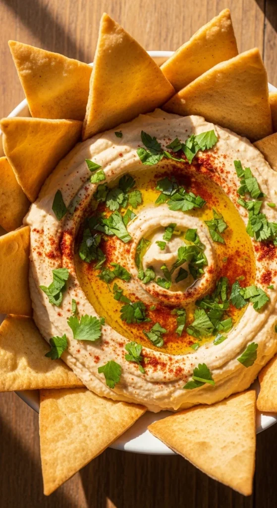 Hummus and Pita Chips