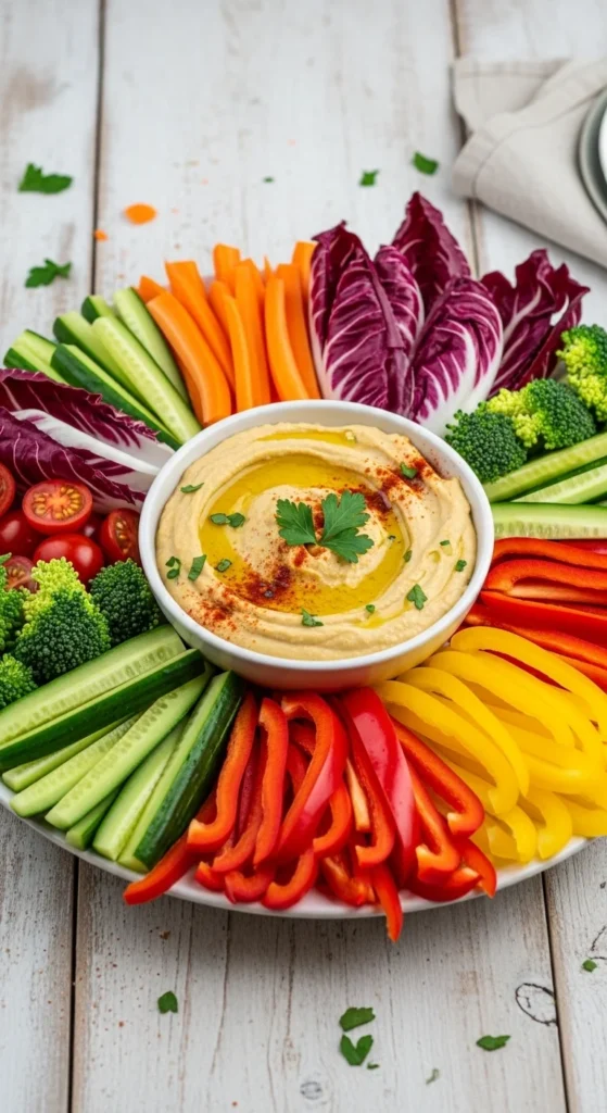 Hummus and Veggie Platter