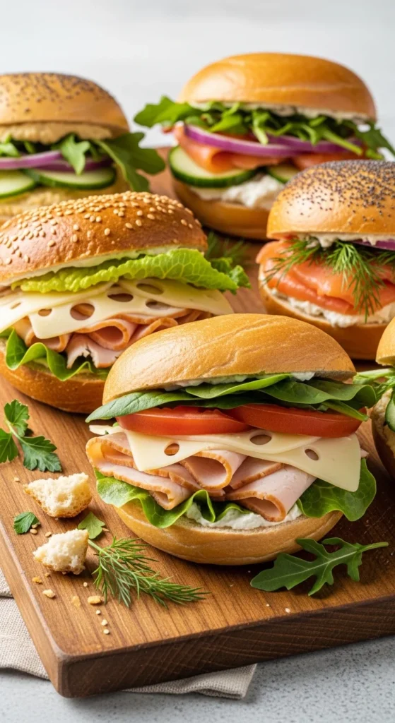 Mini Bagel Sandwiches