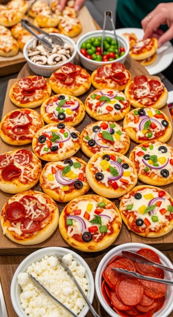 Mini Pizzas with Toppings