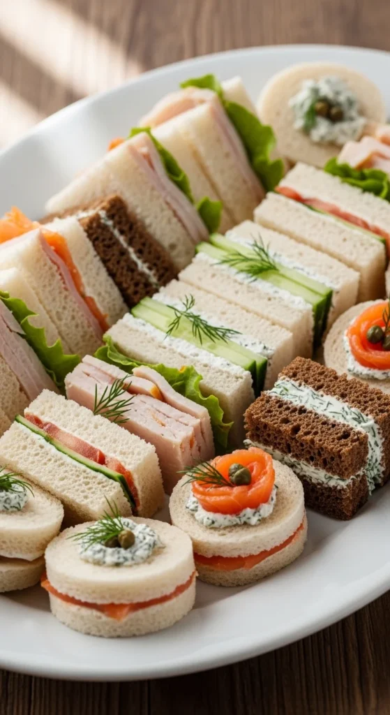 Mini Sandwiches with Various Fillings