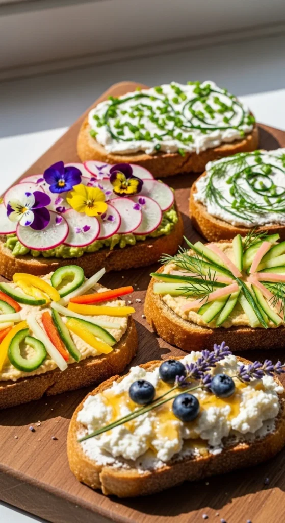  Open-Face Toast Selection