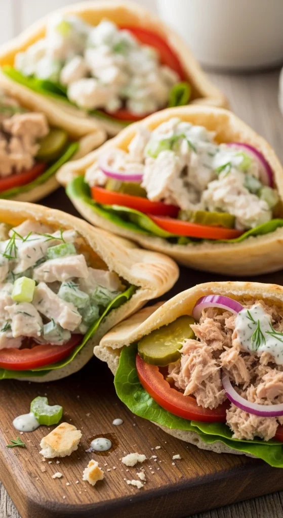  Pita Pockets with Tuna or Chicken