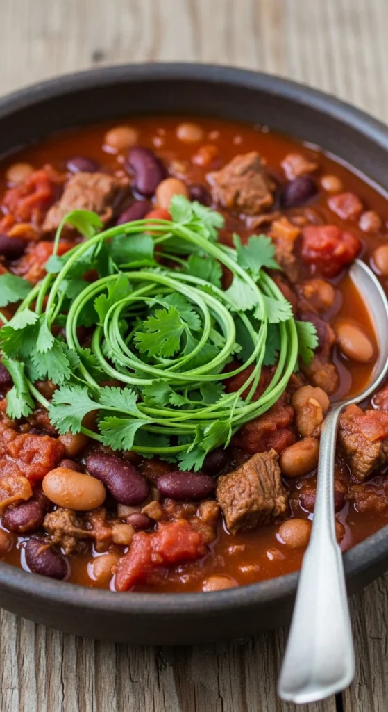 Slow-Cooked Bean Chili