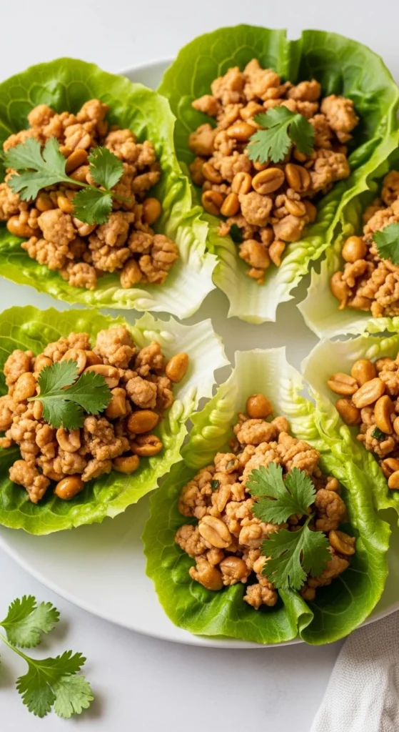 Thai Chicken Lettuce Wraps