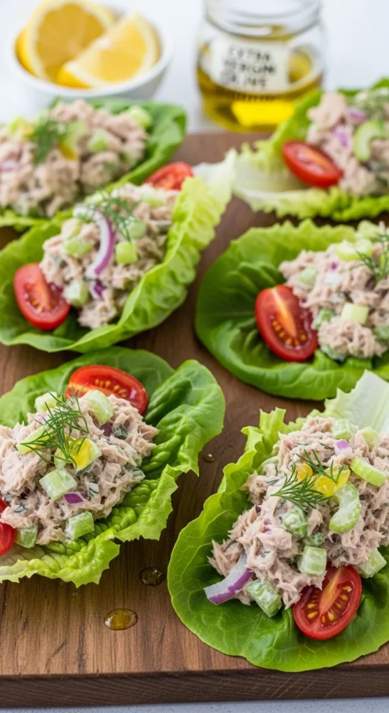 Tuna Salad Lettuce Wraps