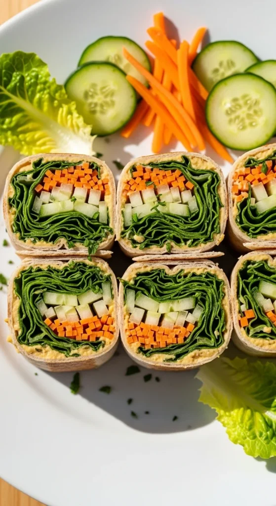 Veggie Wraps with Hummus