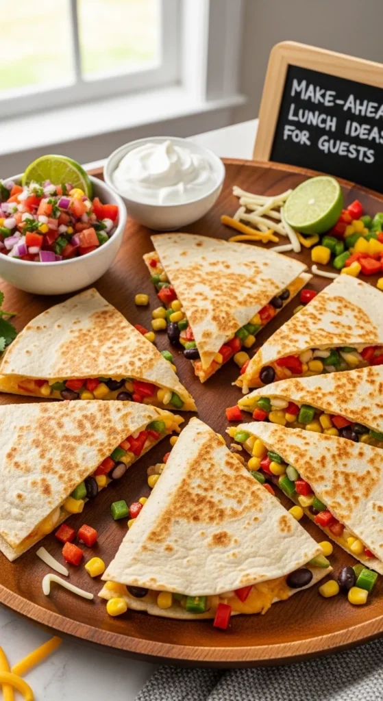 Veggie and Cheese Quesadillas
