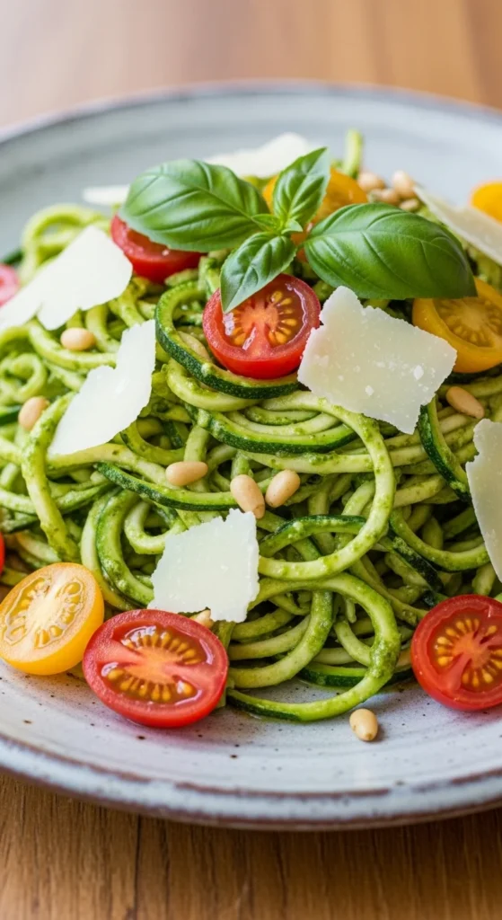 Zucchini Noodles with Pesto