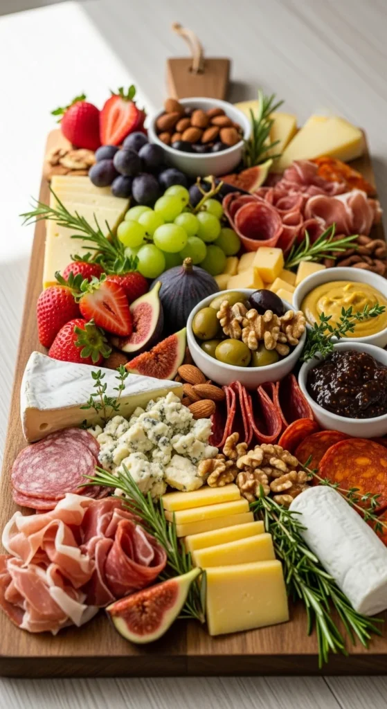 how to make a charcuterie lunch board for guests
