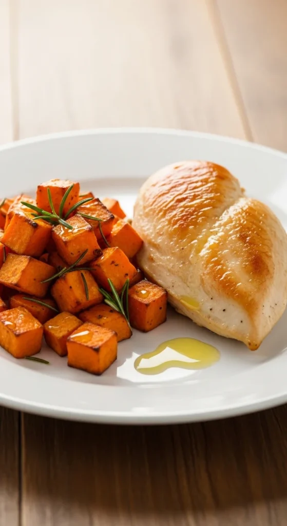 Baked Chicken and Sweet Potato