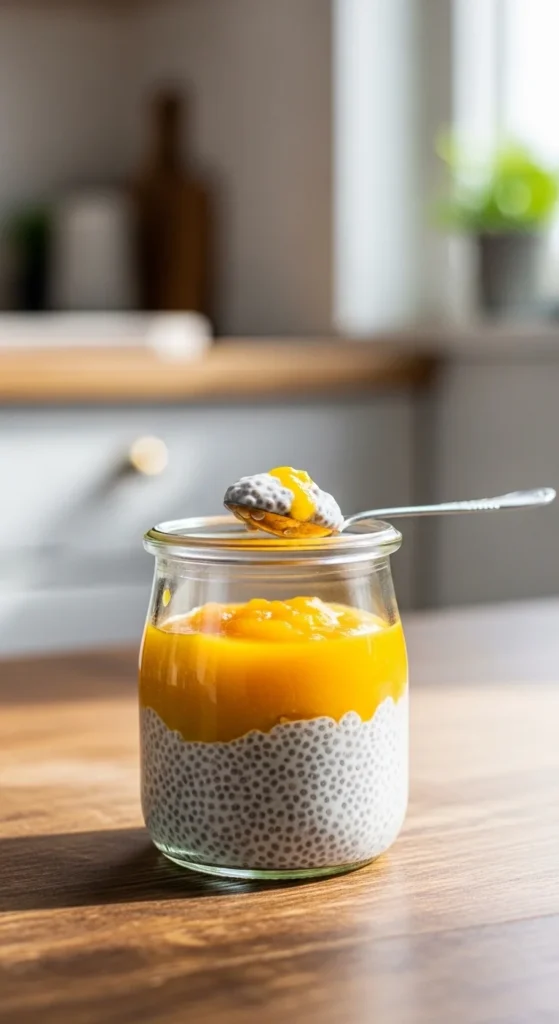 Chia Pudding with Mango Puree