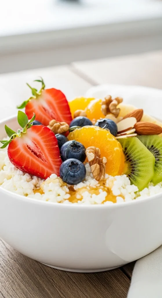 Cottage Cheese Bowl with Fruits