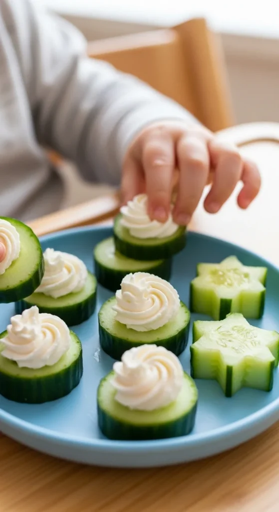 Cucumber and Cream Cheese Bites