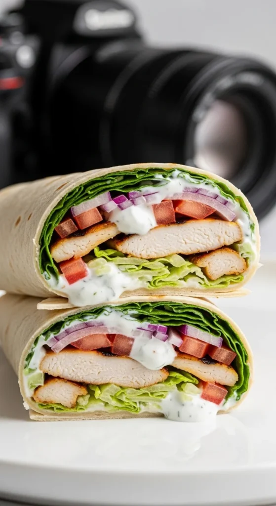 Greek Yogurt Chicken Wrap