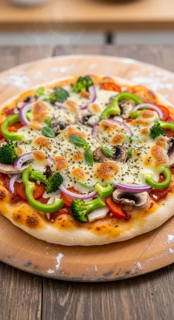 Homemade Vegetable Pizza