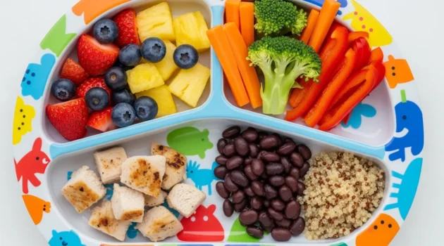 How to Make a Balanced Plate for a 1 Year Old (Simple Portion Formula)