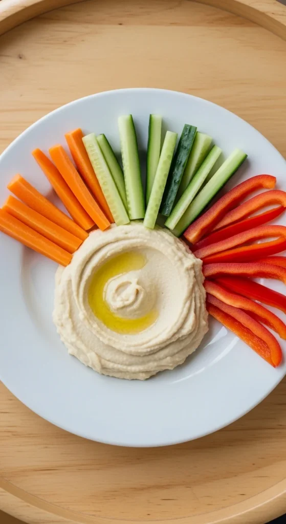 Hummus and Veggie Sticks