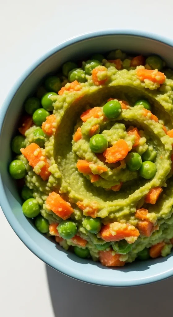 Mashed Peas and Carrot Mix