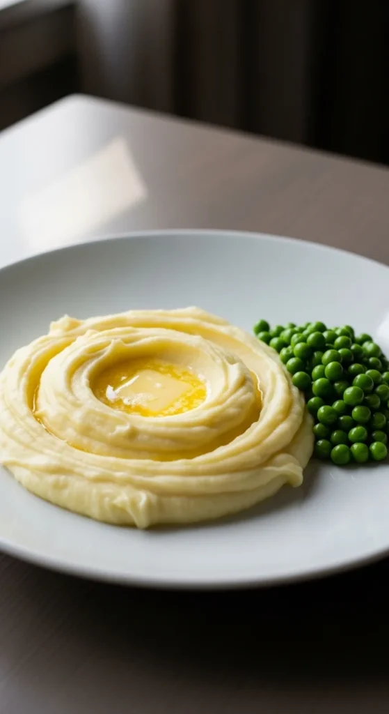 Mashed Potato and Peas Plate