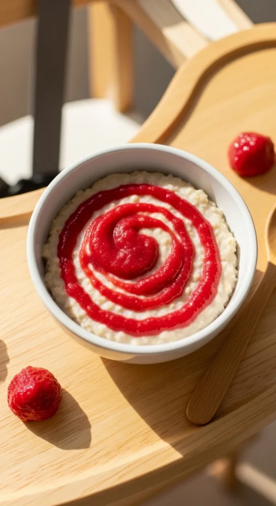 Oatmeal with Fruit Puree