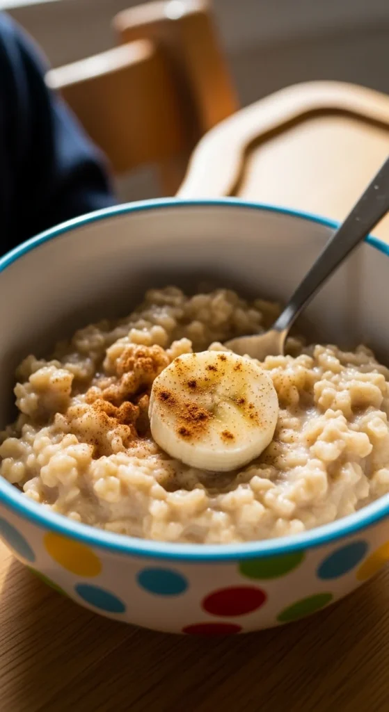 Oatmeal with Mashed Banana